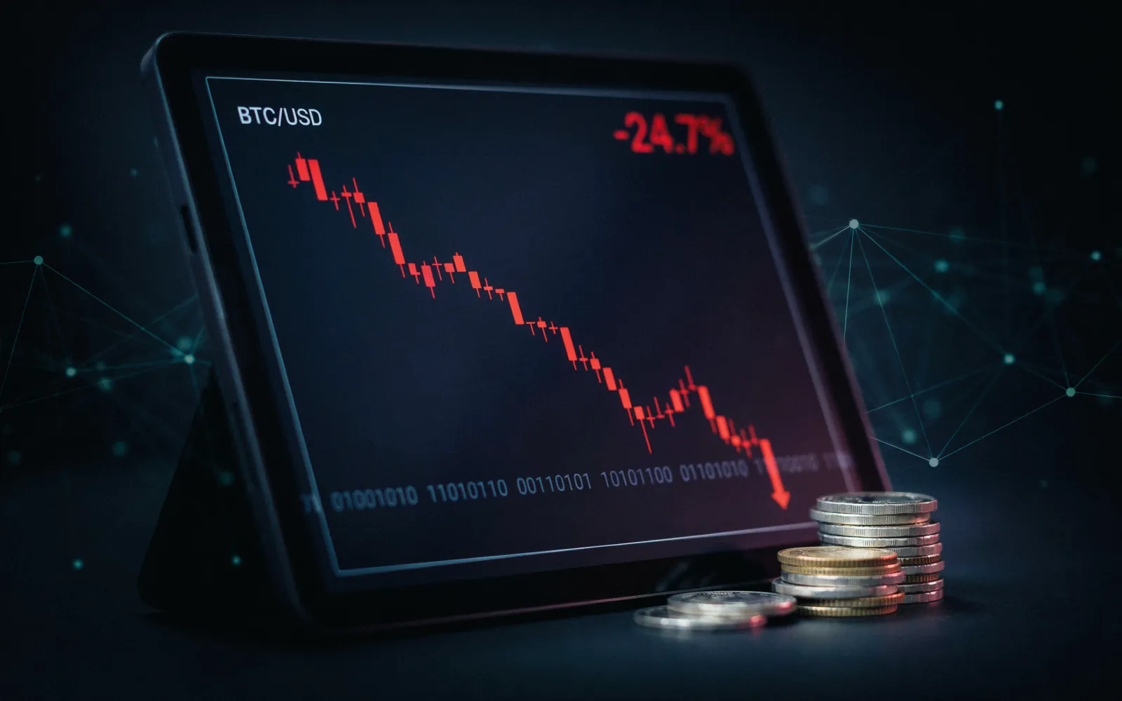 Bitcoin and Ethereum Face Key Technical Breaks as Altcoins and Traditional Markets Show Risk-Off Signals