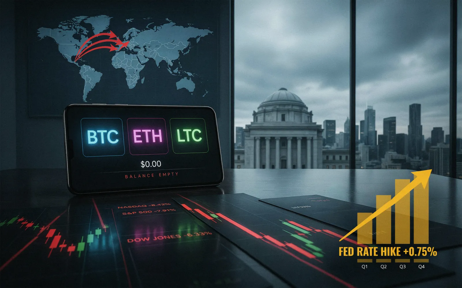 Crypto Market Sees Record Outflows as Geopolitical and Rate Concerns Drive Sentiment Shock