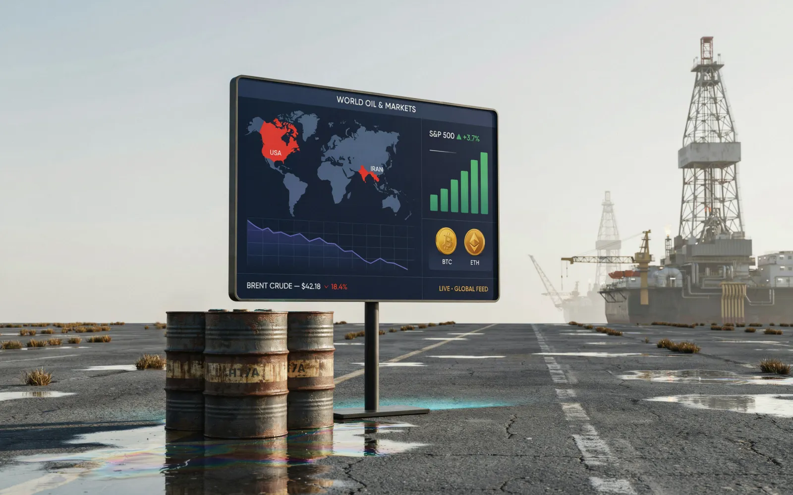 US-Iran Provisional Peace Deal Sparks Oil Price Drop, Stock and Crypto Gains