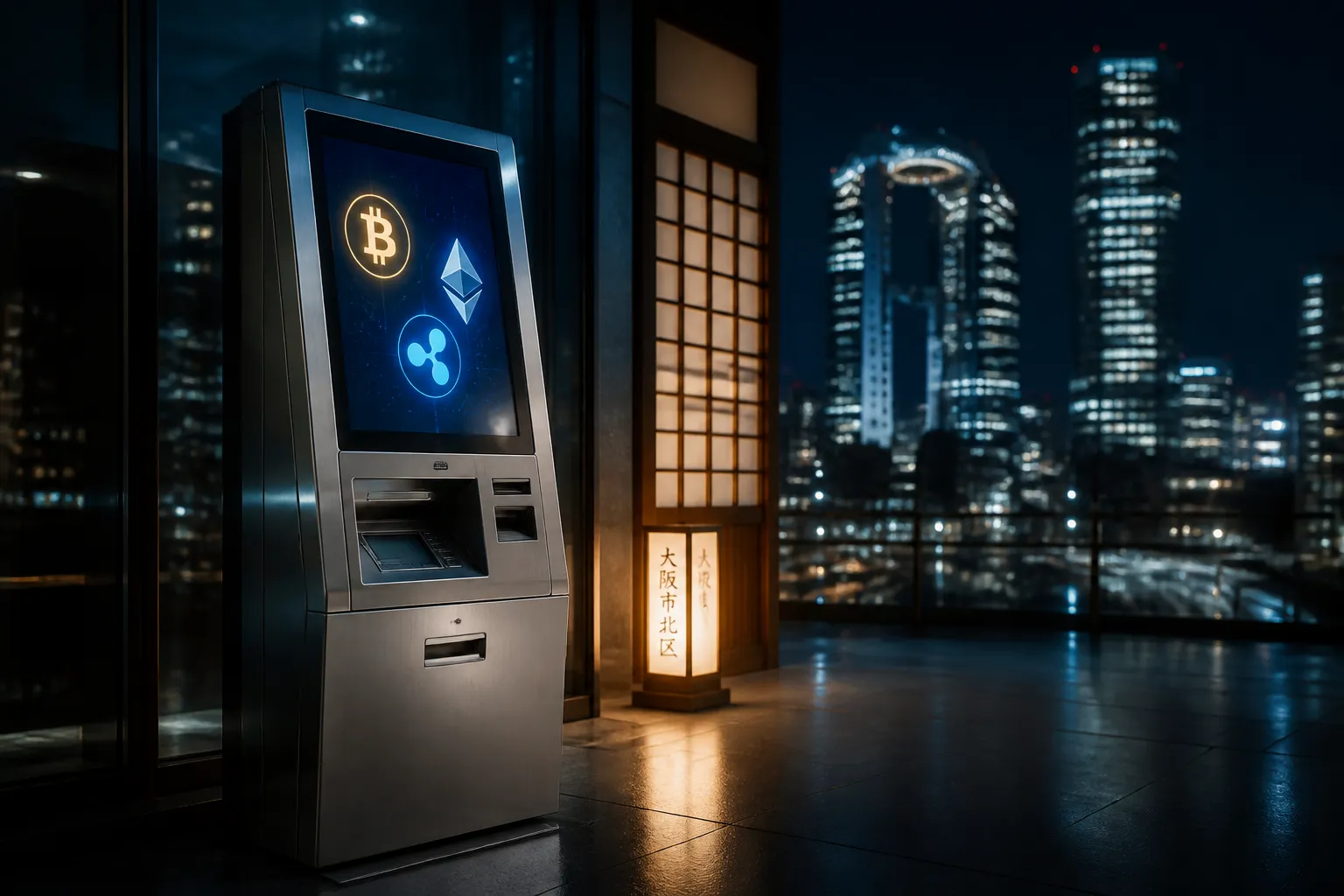 COINHUB Launches First Western Japan Crypto ATM at Osaka's Tennoji MIO