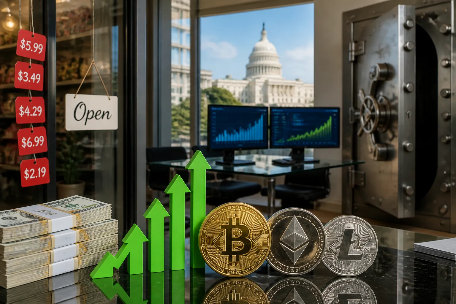 Small Businesses Face Rising Costs as Congress Considers CLARITY Act, Crypto Lenders Push for Bank-Free Loans