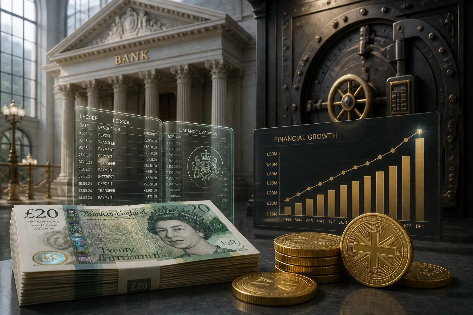 Bank of England Removes Wallet Caps, Sets 40 B Issuance Cap for Sterling Stablecoins