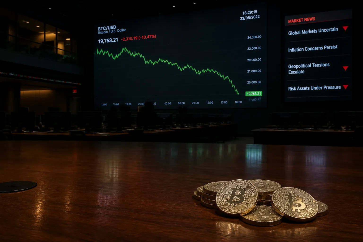 Bitcoin Slides to $62,800 as U.S.-Iran Talks Trigger Risk-Off and ETF Outflows