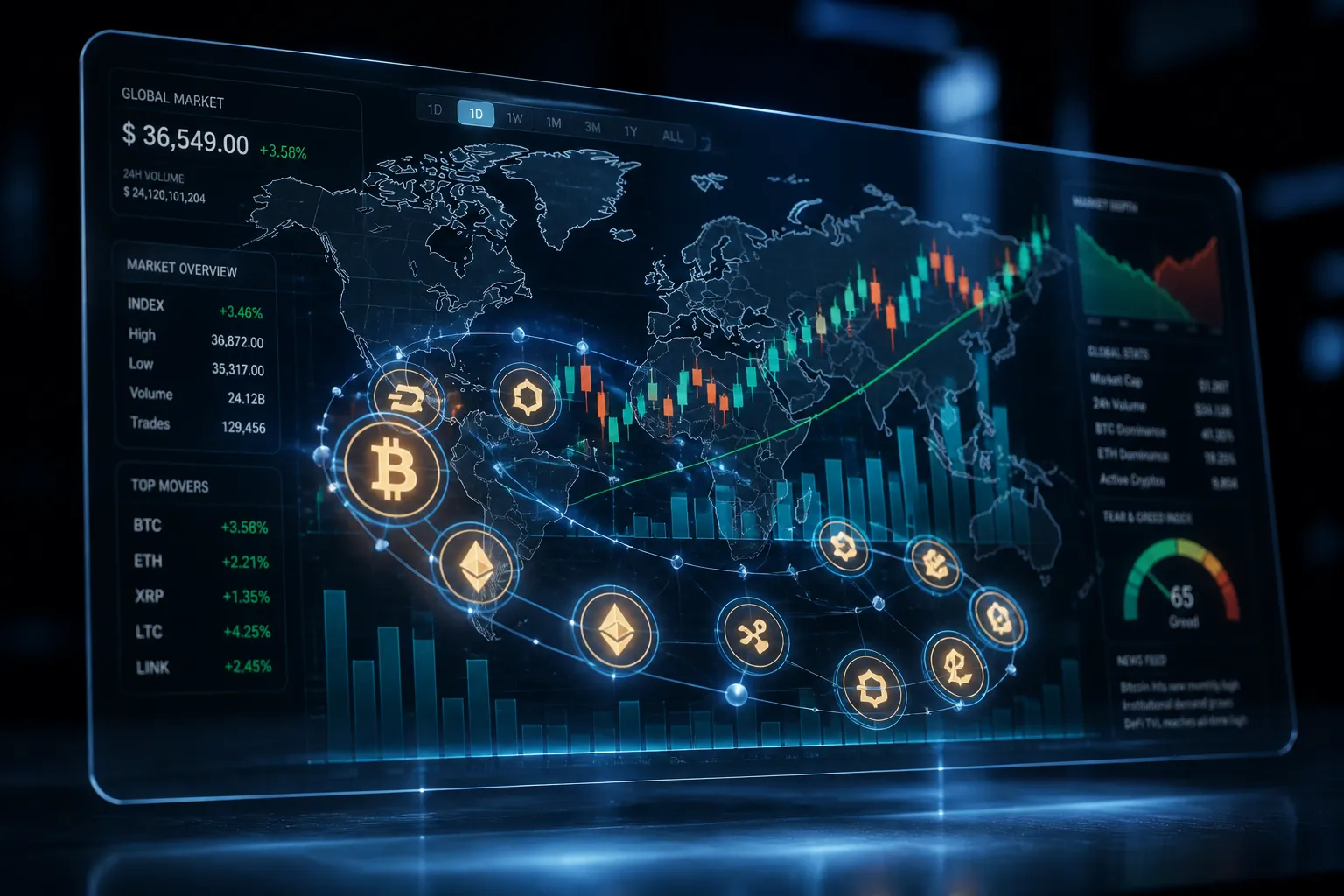 Global Cryptocurrency Market Cap Grows Slightly to $2.19 Trillion