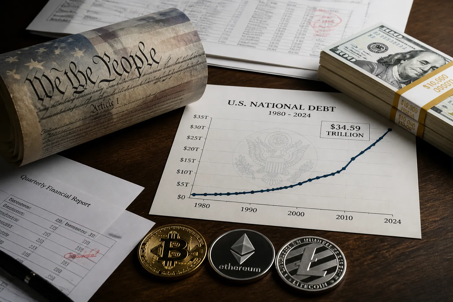 Coinbase CEO Brian Armstrong Calls U.S. Constitution Unfit for Modern Fiscal Reality as National Debt Surpasses $39 Trillion
