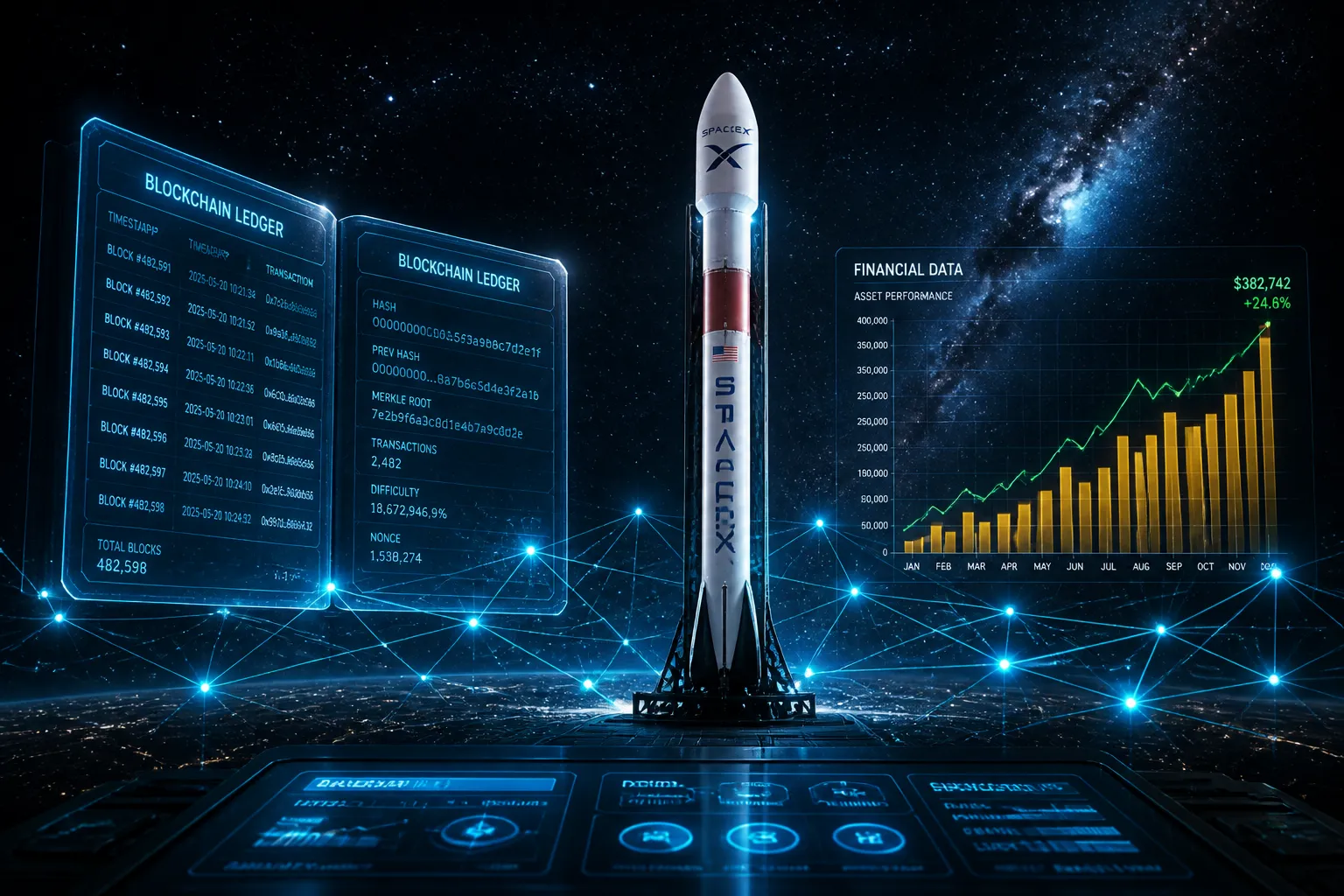 SpaceX Tokenization Drives Record $3.86 Billion in On-Chain Equity Volume