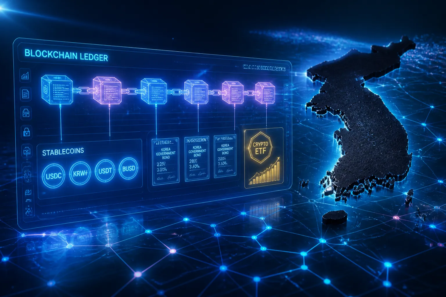 South Korea Revives Blockchain Roadmap with Stablecoin Rules, Tokenized Bonds and Crypto ETF Plans