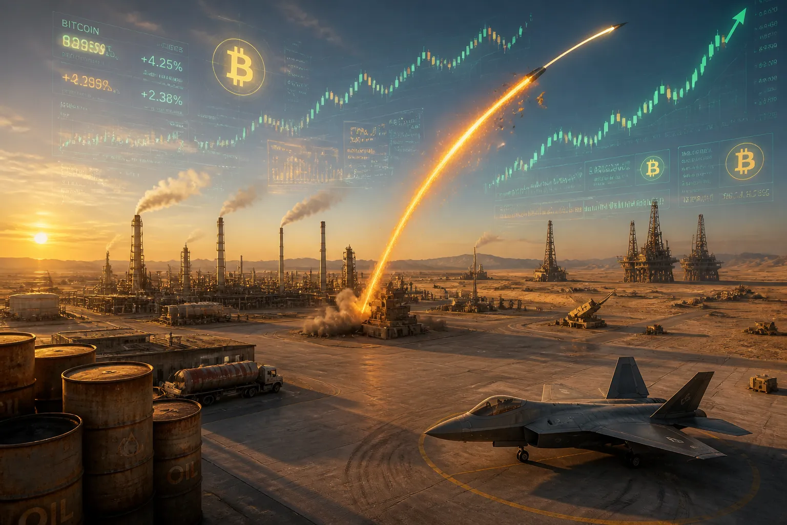 Iranian Missile Strike on Jordan Base Triggers Crypto Selloff and Oil Price Surge