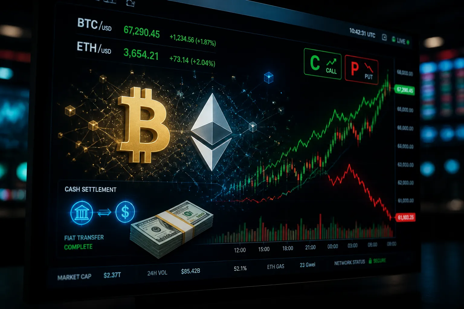 Kraken Launches Cash-Settled Bitcoin and Ethereum Options for International Clients
