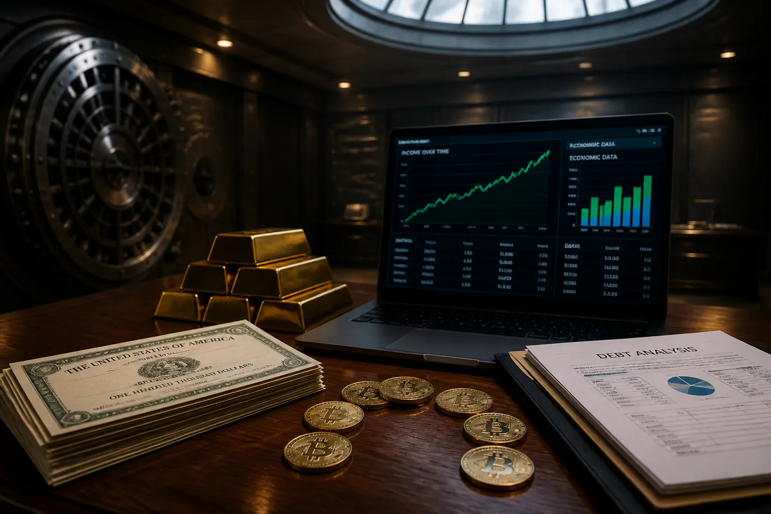 U.S. Debt Nears $40 Trillion Threshold, Prompting Shifts in Treasury Holdings and Rising Interest on Gold and Bitcoin