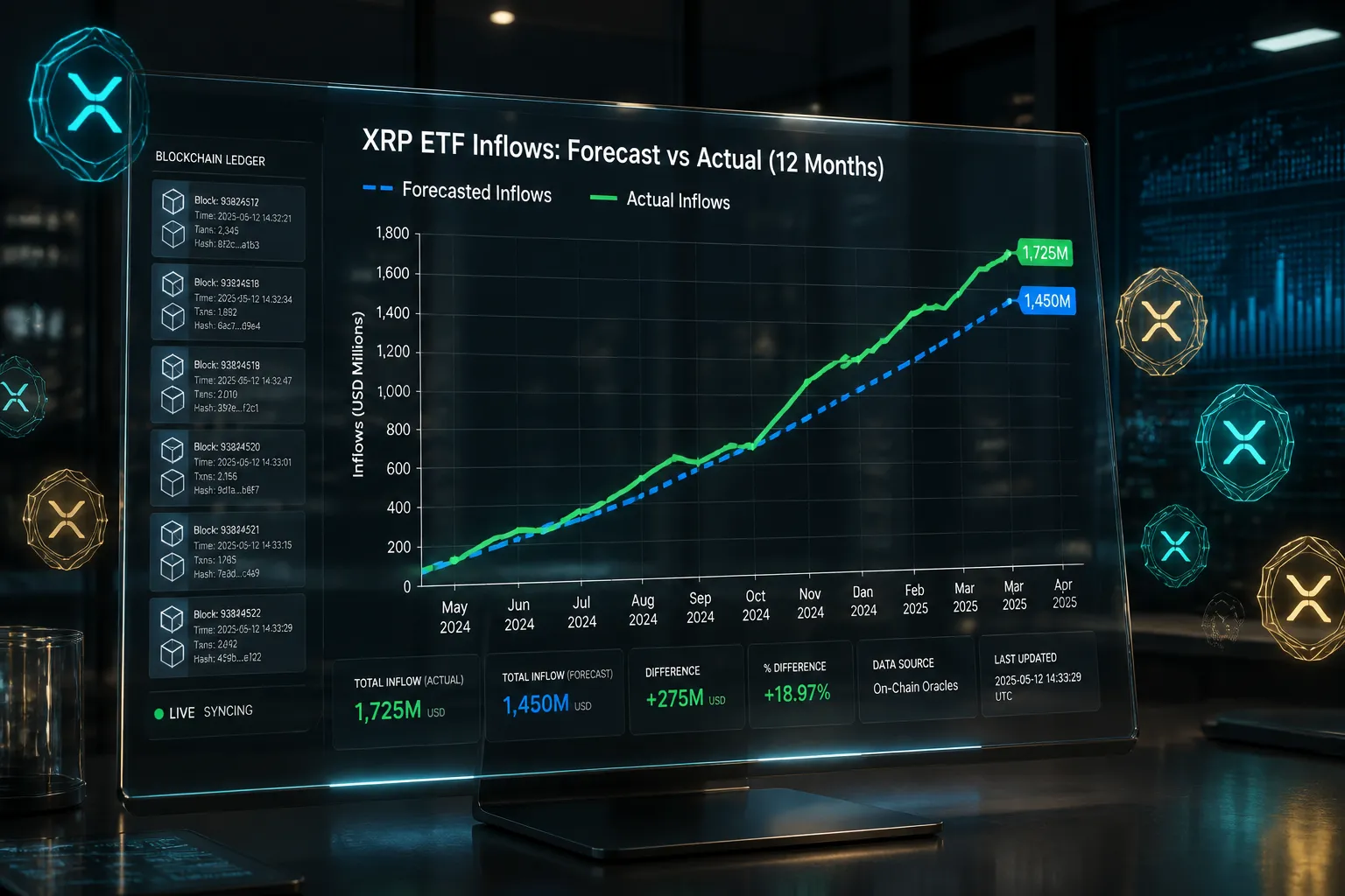 JPMorgan and Standard Chartered Forecast $4-8 B in First-Year XRP ETF Inflows, but Actual Capital Falls Short