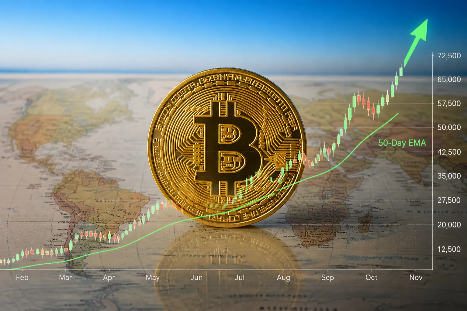 Bitcoin Holds Near 50-Day EMA as Spot ETF Inflows Continue and Geopolitical Tensions Ease