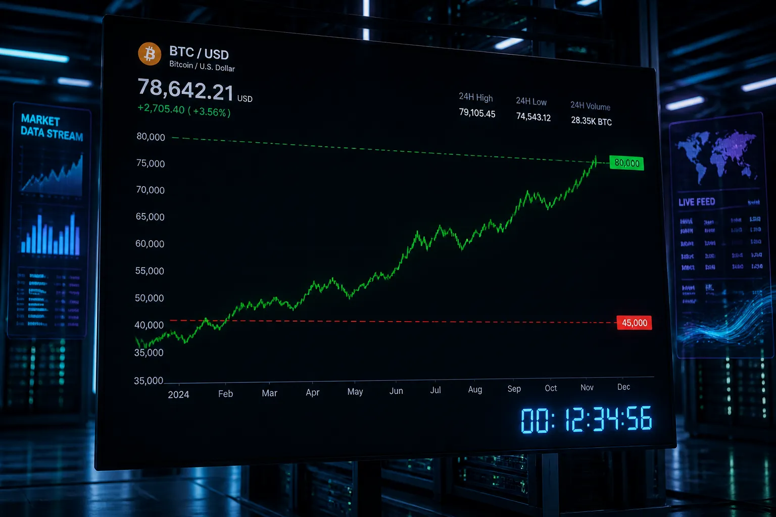 Bitcoin Nears $80,000, Cardano Holds Support, Apeing Prepares for Stage 1 Presale
